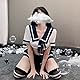 SINROYEE 7962 Damen-Dessous, sexy Schulmädchen-Outfit, Dessous, Rollenspiel, Cosplay, Matrosen-Kostüme mit Socken, Größe M (40-54 kg), 7962)