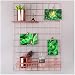 Simmer Stone Rose Gold Wall Grid Panel for Photo Hanging Display & Wall Decoration Organizer, Multi-functional Wall Storage Display Grid, 5 Clips & 4 Nails Offered, Set of 1, 17.7"x 25.6"
