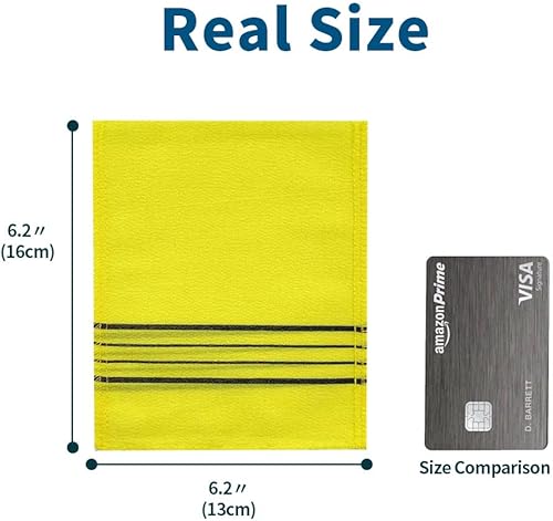 Miniatura 6 de Toalla exfoliante de baño amarillo, 10 piezas, manopla exfoliante asiática coreana, guante de ducha, eliminación de células secas de piel muerta,