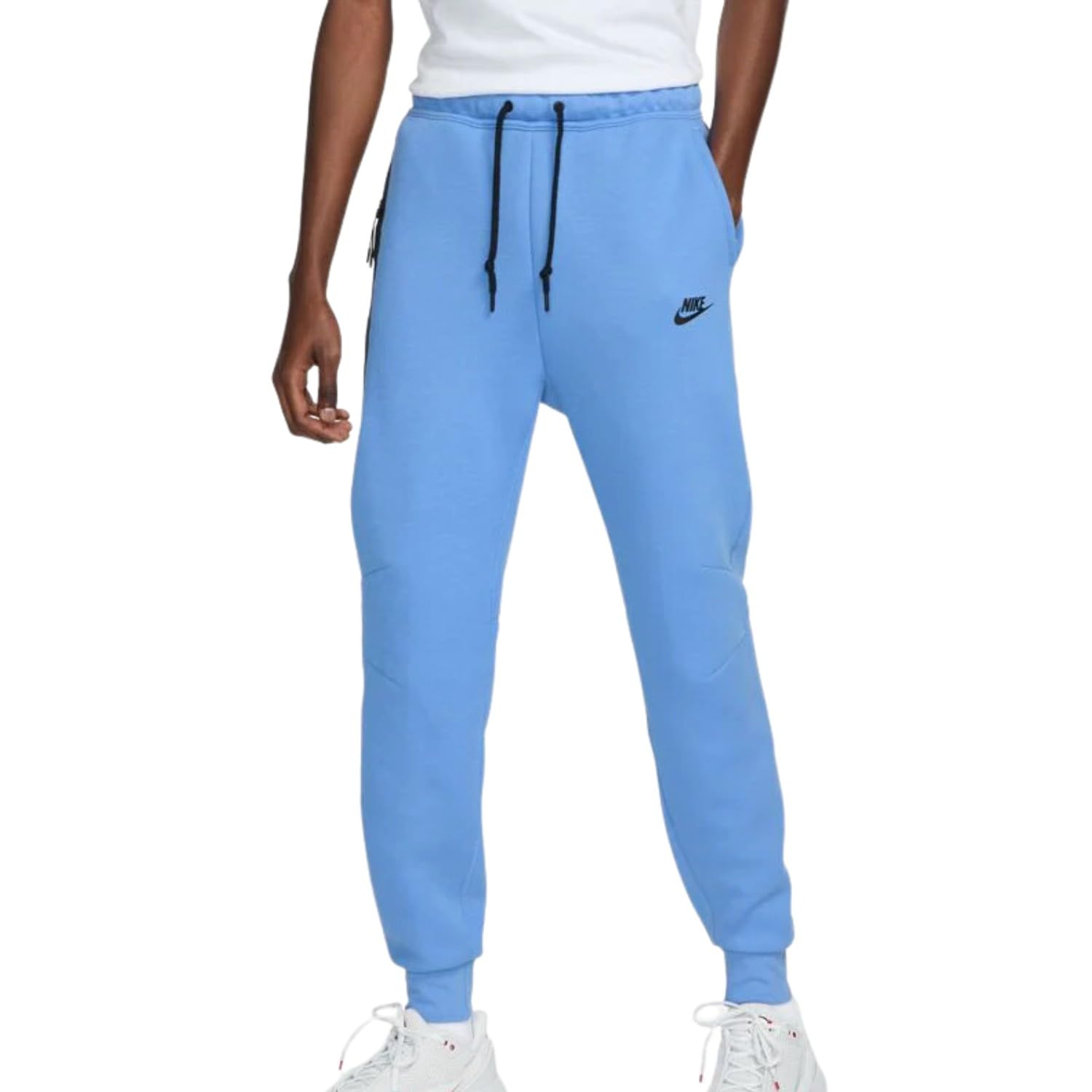 Niketech Fleece Mens Jogger Pant Size Small Blue Black