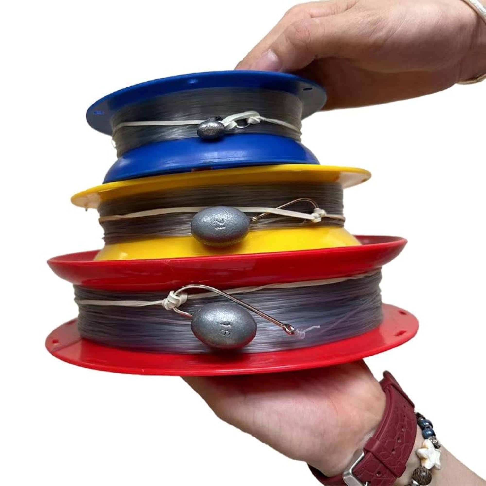 Hand Reel Caster Fishing Pack of 2