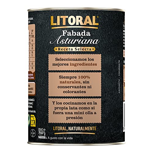 Miniatura 3 de Litoral Fabada Asturiana Receta Selecta - Plato Preparado Sin Gluten - 420g