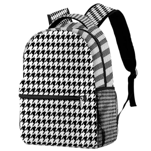 Sac à dos pied-de-poule 40cm pour ranger les grands cahiers d'école