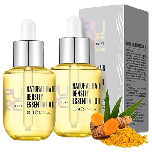 TPTAL-Purc-Natural-Hair-Density-Essential-OilGinger-Hair-SerumAnti-frizz-Hair-SerumReduce-Dry-Hair-Care-Essential-Oil-Helps-Hair-Thicker-Stronger-Longer-Hair-Oil-for-Women-Men-2PCS
