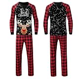 Weihnachten Pyjama Herren Weihnachten Familien Pyjama Schlafanzug Zweiteilige Lang Outfit Elch Weihnachtsmann Herren Damen Kiner Set Christmas Hausanzug