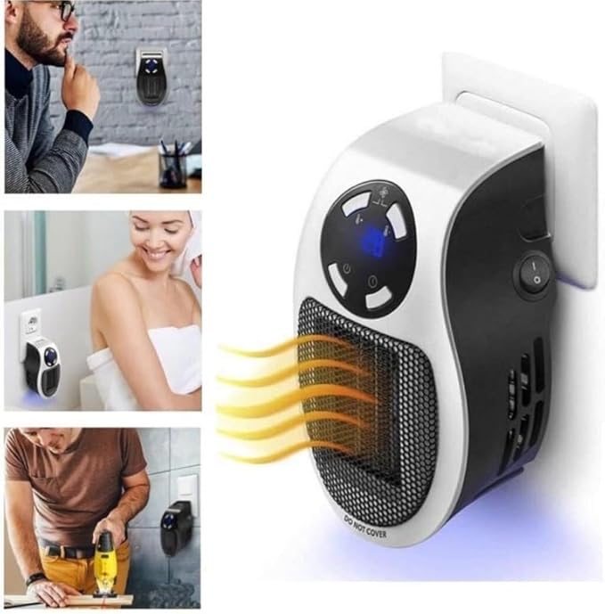 Calefactor Eléctrico Portátil Cerámico PTC con Termostato y Control Remoto miniatura 4