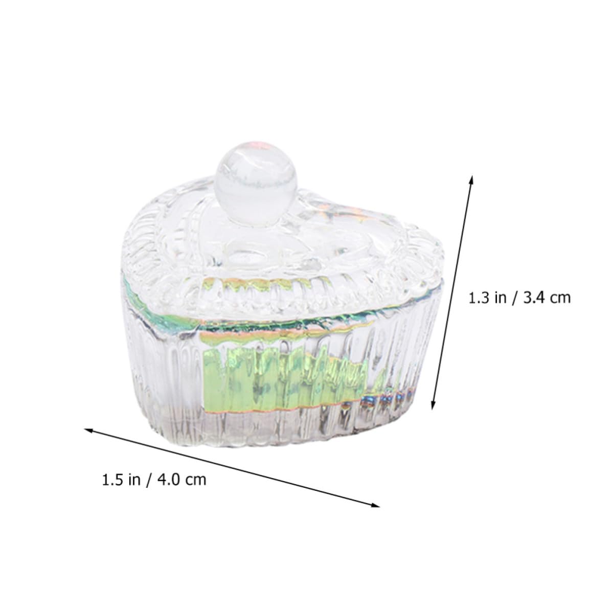 3pcs Nail Liquid Cup with Lid Glass Manicure Holder for Mixing Liquids image 2