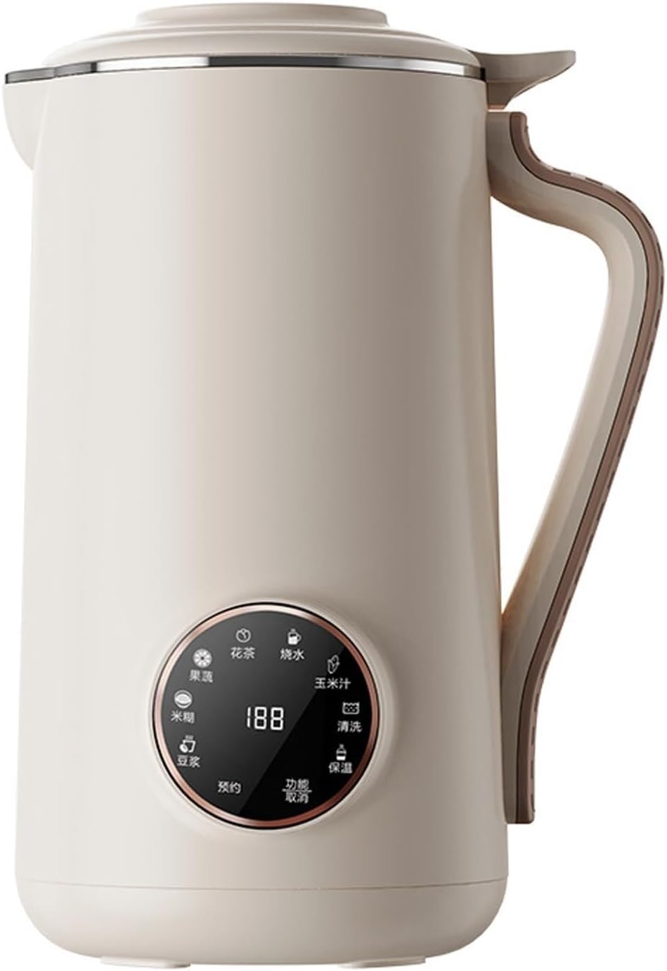 8 in 1 Nut Milk Maker, Homemade Almond, Oat, Coconut, Soy, Plant Based Milks and Non Dairy Beverages, Automatic Soybean Milk Machine with Delay Start/Keep Warm/Boil Water