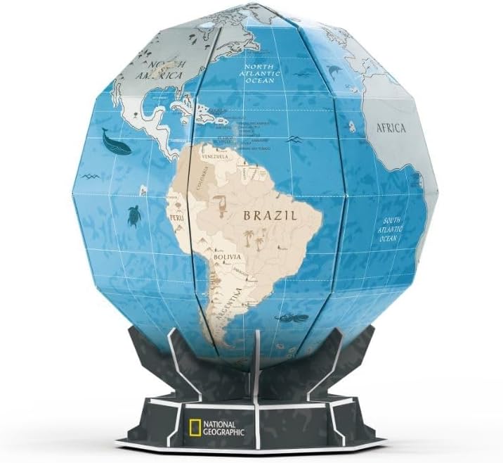 Cubic Fun National Geographic 3D Puzzle Scratch Globe 31