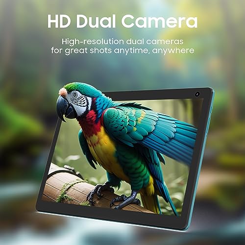 Image of Coopers 10 inch Tablet, Android 14, 32GB ROM 1TB, Quad Core Processor, 6000mAh Battery, 1280x800 IPS Touchscreen, 2+8MP Dual HD Camera, PC, Bluetooth, Wi-Fi