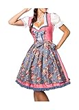 Material: Dirndl: 100% Polyester, Schürze: 65% Baumwolle, 32% Polyester, 3% Elastan