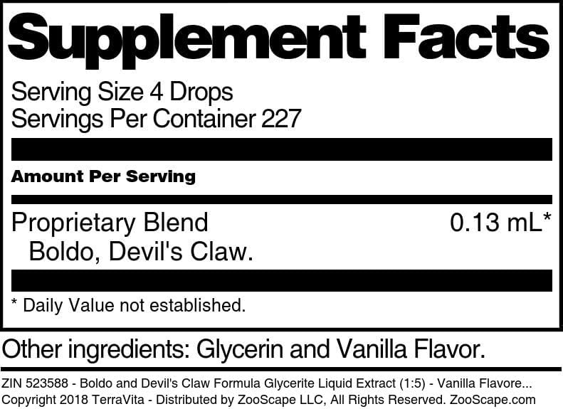 Miniatura 5 de TerraVita Extracto líquido de glicerita para control de la inflamación (15), sabor a vainilla (1 oz, ZIN 523588) - Paquete de 3