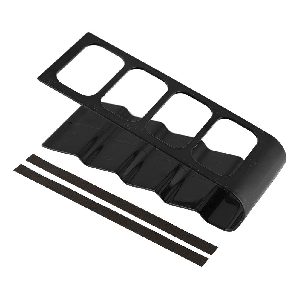 Emoshayoga Support de télécommande, organiseur de télécommande , étagère de rangement pour téléviseur VCR DVD, pour rester bien rangé, noir
