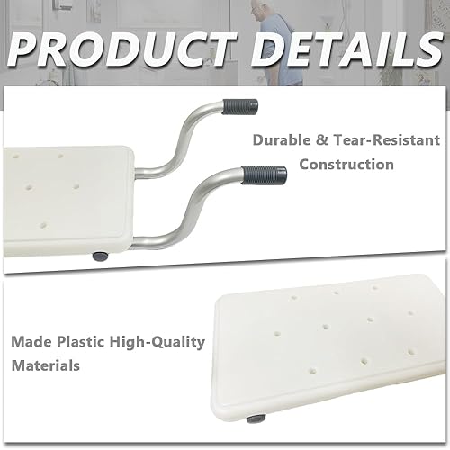 Miniatura 4 de Asiento de banco de baño suspendido para ducha, asiento de seguridad para bañera para personas mayores discapacitadas, accesorios de baño para