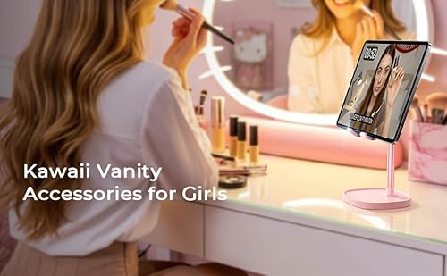 image for LISEN Pink Vanity Girls Room Decor Kitchen Decor and Accessories, Cute