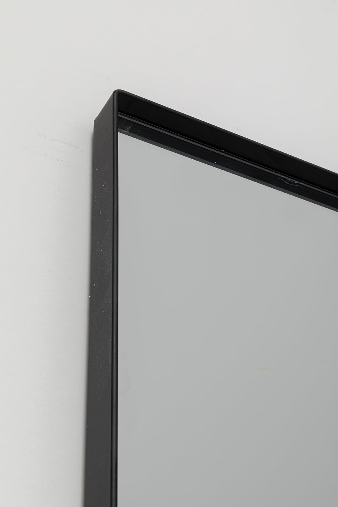 Kare Design Wandspiegel Starlet, Schwarz, 200x70 cm, Ganzkörperspiegel, mit Rahmen, zum Aufhängen, Rechteckig, Stahl, Wohnzimmer, Flur