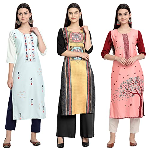 Image of Women's Crepe Straight Kurta