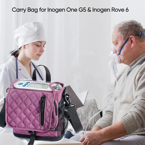 Image of BAGSFY Lightweight Shoulder Carry Bag for Inogen One G5 & Rove 6 - Portable Oxygen Concentrator Tote for Travel