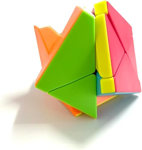 Miniatura 4 de 3 × 3 X Cubo mágico 3 × 3 × 3 Skewb Cubo Puzzle Juguete creativo Puzzle Cubo Rompecabezas sin etiqueta