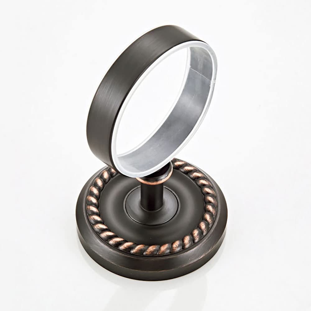 Wandhängende Metall-Badezimmer-Seifehalterung, Seifenschalenhalter mit Keramikschale, Badezimmer-Seifenablage, Wandmontage, Duschshampoo-Halter, Ablagefach aus Schwarzbronze