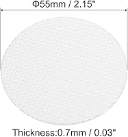 Vista 2 de PATIKIL Revestimiento de tapa de papel de aluminio de 2.165 in2.15 pulgadas, 150 revestimientos de sellado térmico resistentes por inducción