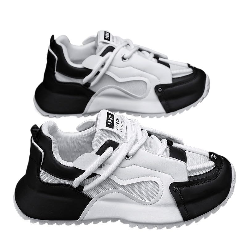 Men's Fashionable Sports Shoes, Running Shoes with Laces and Non-Slip, Suitable for Outdoor Training and Fitness, Suitable for All Seasons