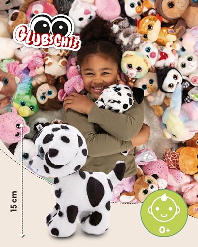 NICI Kuscheltier GLUBSCHIS Dalmatiner Dottino 15cm weiß - Stofftier aus weichem Plüsch, niedliches Plüschtier zum Kuscheln und Spielen, für Kinder & Erwachsene, tolle Geschenkidee - 49696