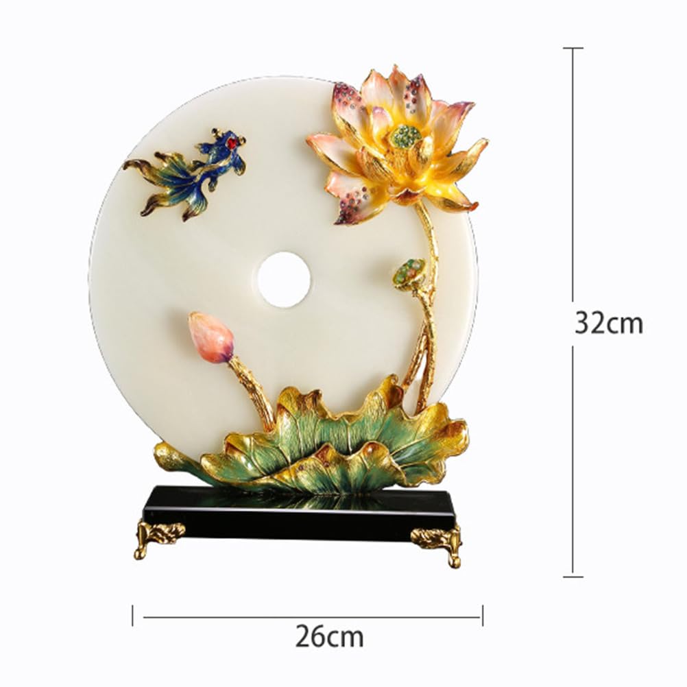 Ozdoby Feng Shui Bogactwo Figurka kolekcjonerska, klamra pokoju Fengshui Blat chiński pulpit Orientalny chiński tajemniczy wystrój Prezenty Świetne do uzdrawiania w domu lub biurze