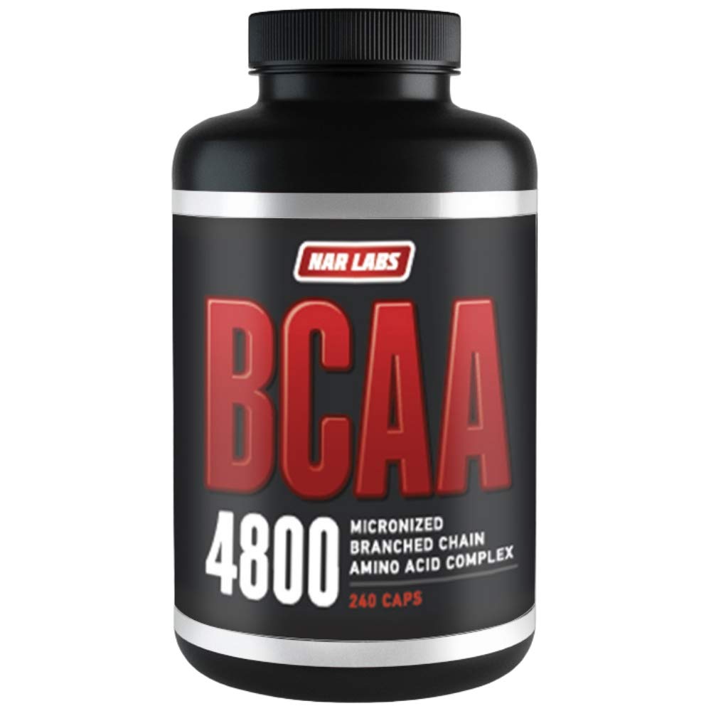 BCAA 4800 | Micronized Branched Chain Amino Acids | Muscle Building & Recovery | 2,400 per Serving | 80 Servings | 240 Capsules