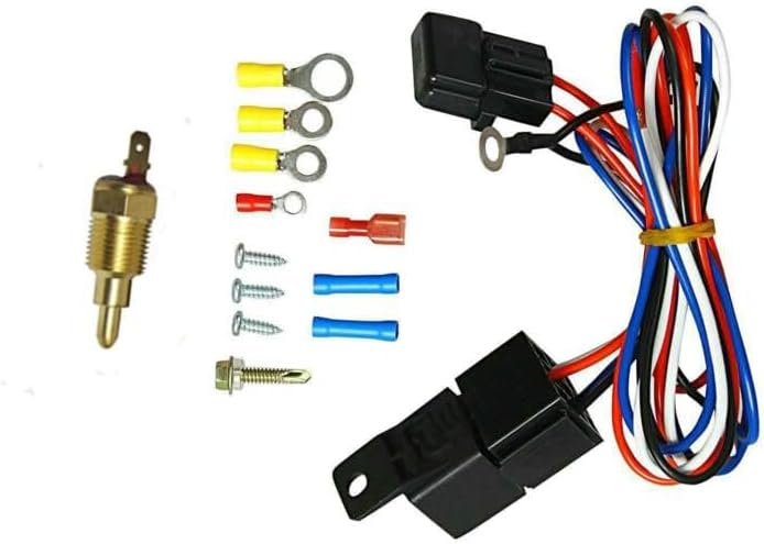 Aluminum Radiator Shroud Fan Relay for 1967-1970 Ford Mustang Mercury Cougar V8 4.7L 5.0L Engine with AC or Heavy Duty Cooling 1968 1969 67 68 69 70