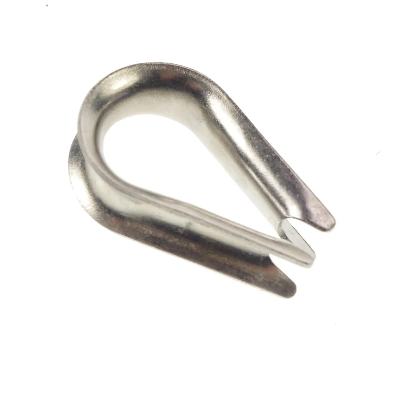 100 pezzi M2 M3 M4 M5 M6 M8 304 ditali anello morsetto cavo ditale zincato for fili in acciaio inossidabile corda Per Funi Metalliche(M8)