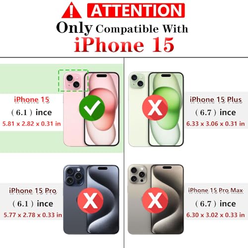 Coque pour iPhone 15 étui de protection militaire noir - 2