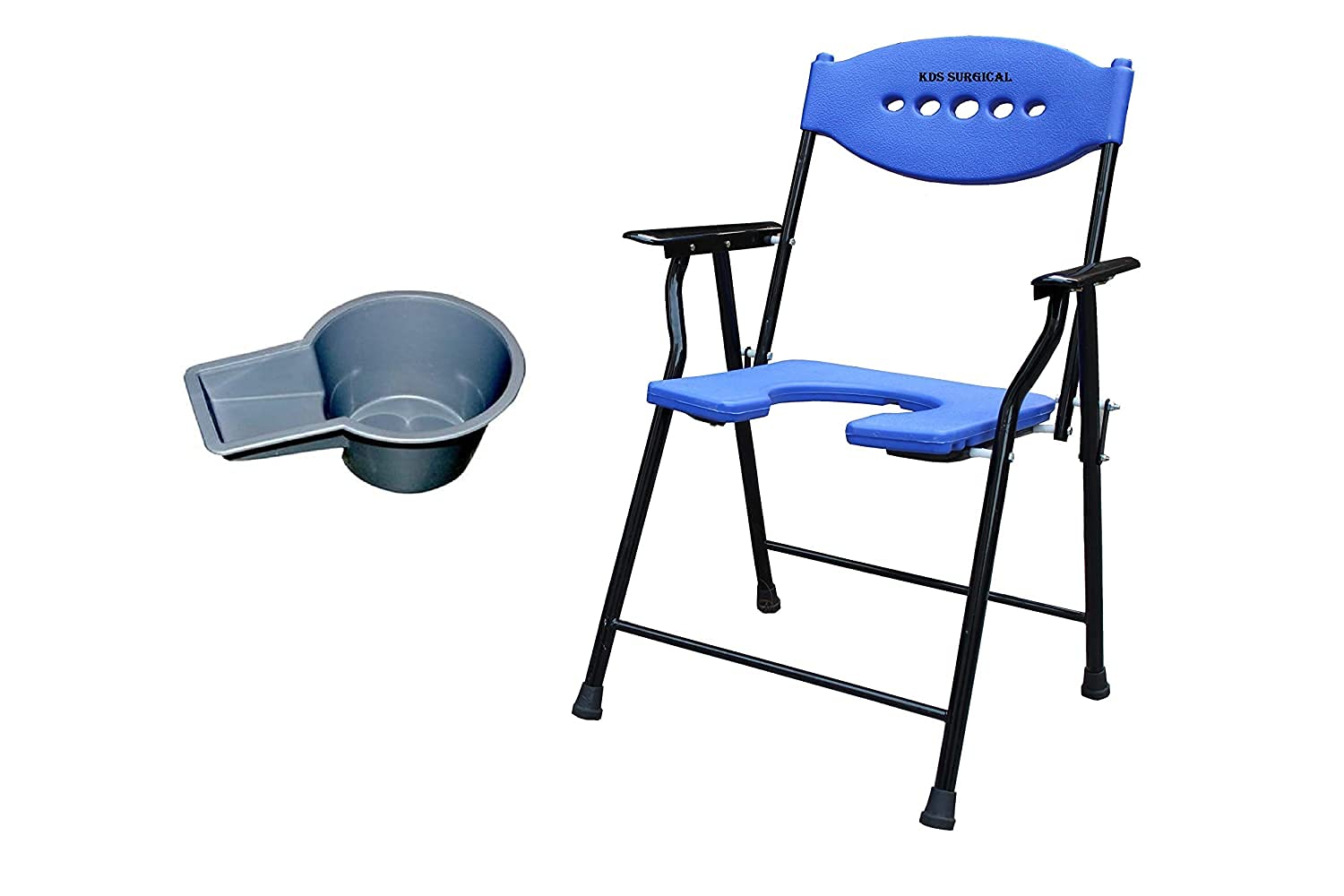 See full amazon price history chart for Kbg Folding Elderly Disabled and Pregnant Women MS Material High Strength Bathing Mobile Commode Chair with 1 Multi color Pot Comfortable and Anti Skid Seat and Arm Rest (Blue) Kbg Folding Elderly Disabled and Pregnant Women MS Material High Strength Bathing Mobile Commode Chair with 1 Multi color Pot Comfortable and Anti Skid Seat and Arm Rest (Blue) (B096MJSSKX) Amazon Price History, Amazon Price Tracker