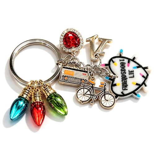 WEGLS for Strange Merch Keychain Friends Dont Lie Things Key Ring