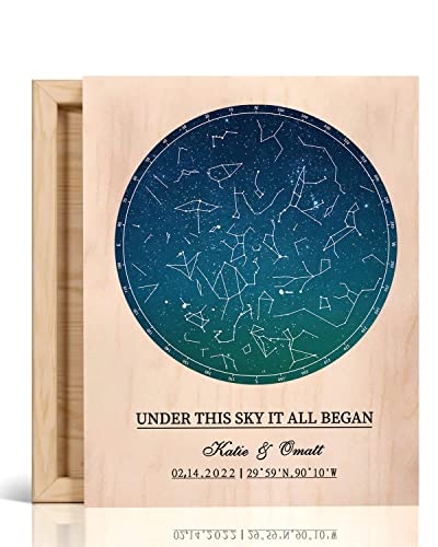 Bohva-Gifts-for-Boyfriend-Anniversary-Wedding-Gift-for-Him-Valentines-Couples-Engagement-Birthday-Gift-for-Husband-Personalized-Gift-for-Men-Custom-Star-Map-the-Night-Sky-Print-On-Wood