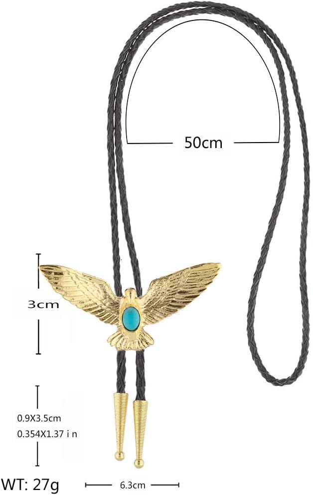 HUABOLA CALYN Bolo tie for Men Western Cowboy Native American Leather Necktie Accessories Bolo ties