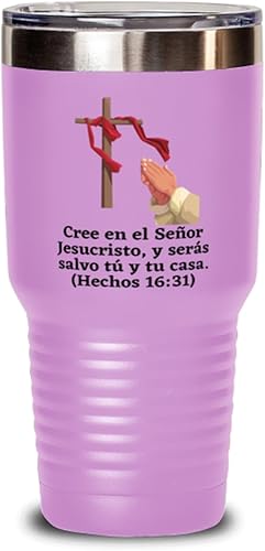 Regalos Religiosos - El Senor te bendiga y te guarde Para matrimonio religioso, bautizo, primera comunion, confirmacion - Vaso de Vino color lila