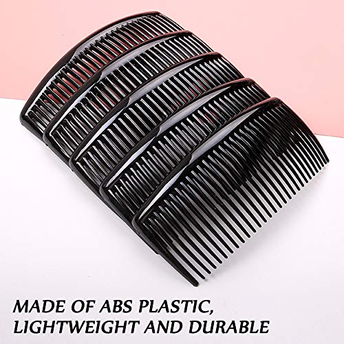 6 Peines French Twist de Plástico Negro miniatura 3