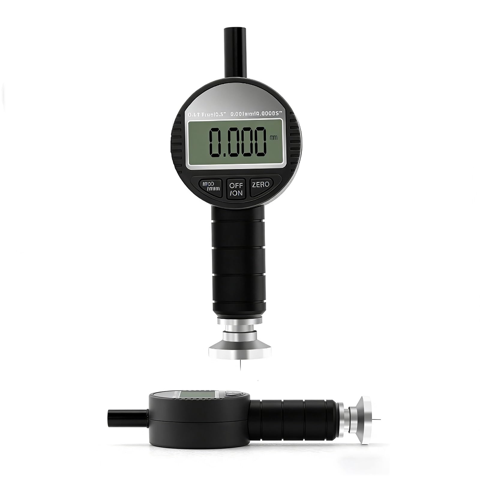 Medidor de perfil de superficie 0-6,5/9 mm, detector de suavidad de resolución de 0,001 mm para metal y madera, probador de patrón de anclaje de precisión para pulverización e impresión