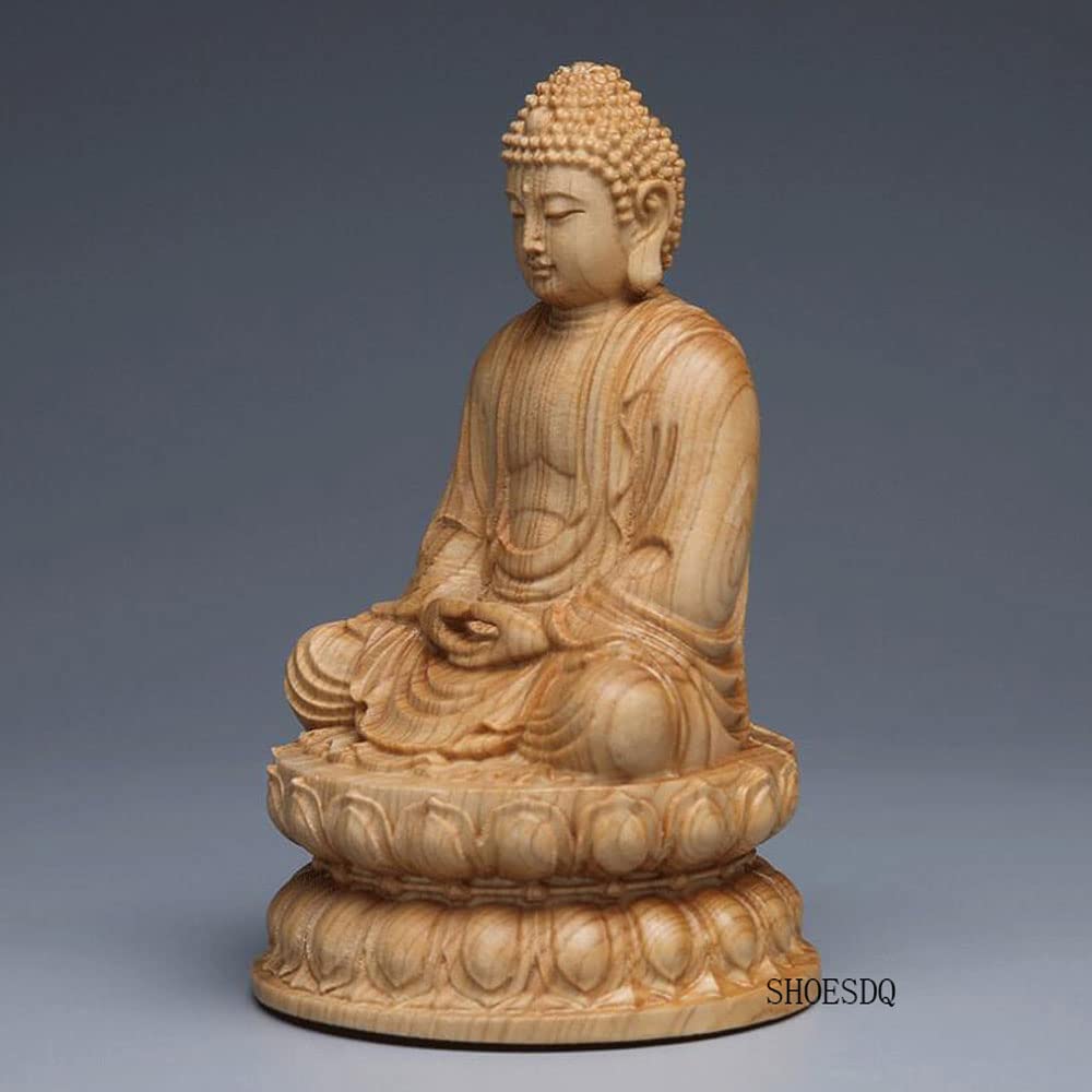 ◆仏教/仏像◆木製『如来/菩薩/御釈迦様/坐像』木彫り/置物/彫刻