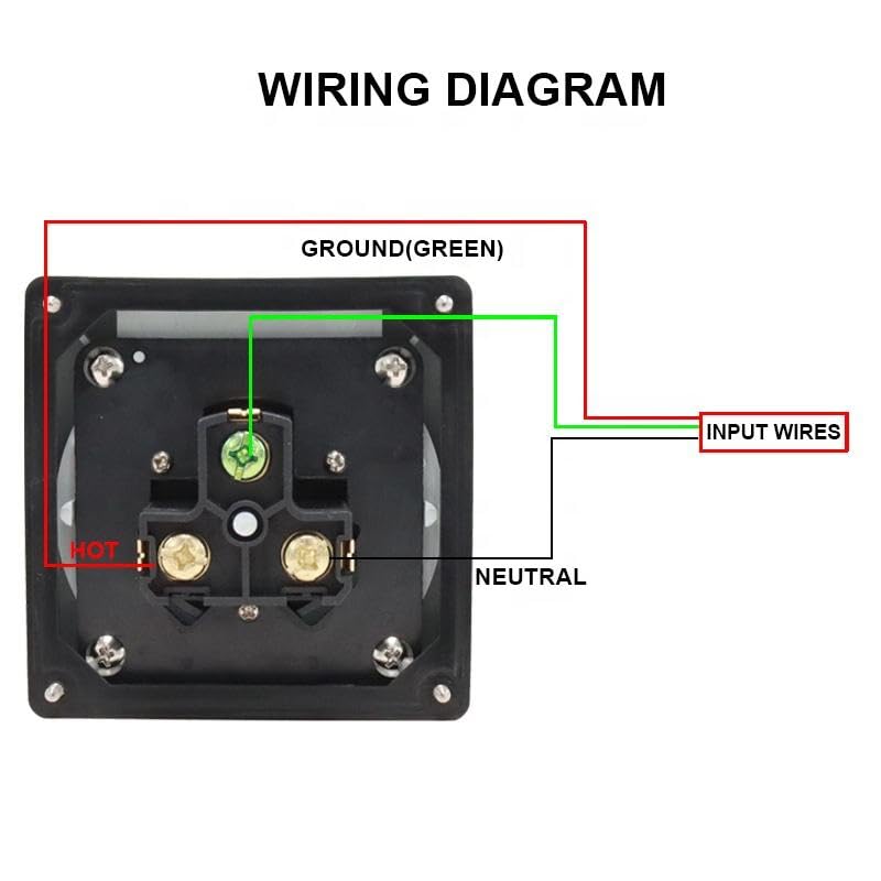 RV Power Inlet Box, 30 Amp NEMA L5-30C, 125V AC, IP66 Weatherproof, Generator Power Connection
