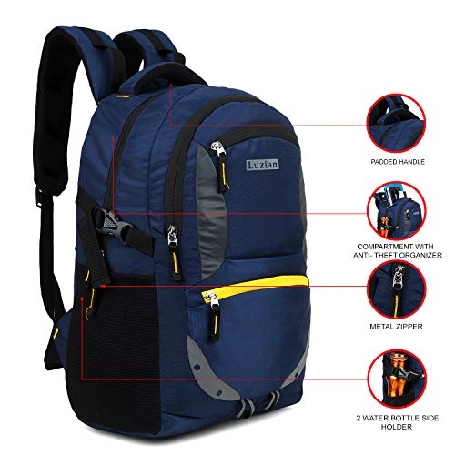 Image of LUZIAN LB1100 32 Ltrs Casual bagpack /School Bag /Laptop Backpack (Blue)