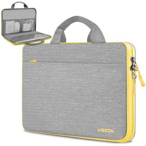 Image of Hseok Laptop Sleeve 13-14 Inch Case Briefcase Compatible with MacBook Neo Pro 14 M5 /M4 /M3 /M2 /M1, All Models 13.3 Mac Air /Pro, XPS 13 14, Most Popular 13 inch-14 inch Notebooks,L01G01