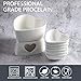 [Bigger and Improved] Zen Kitchen Fondue Pot Set, Glazed Ceramic Fondue Set for Chocolate Fondue or Cheese Fondue Set