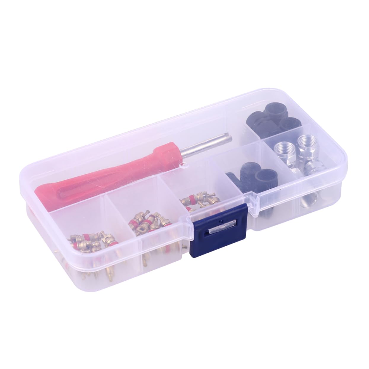 FAVOMOTO 33pcs Tire Core Wrench Removal Installation Tool for Automobile Motorcycle Convenient Air Release for Tire Unseating