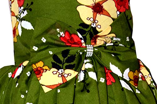 Image of Casual Frock for Baby Girls,Blue Printed and Olive Printed,Pack of 2