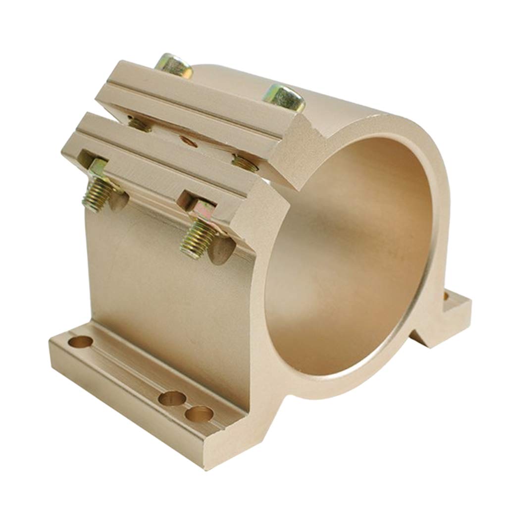 menolana Spindle Motor Mount Bracket Clamp Holder Engraving Machine Tool 80mm 65mm, 65mm Gold