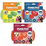 FunBites Food Cutters Set, Green Squares, Red Hearts, Orange Triangles