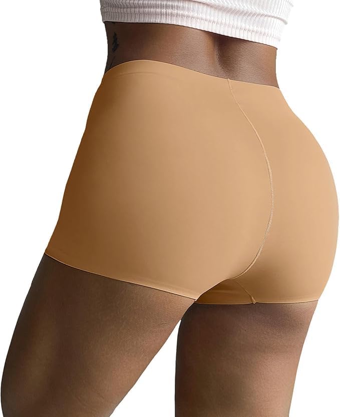 FallSweet No Show Boy Shorts Underwear for Women Seamless Panties Boxer Briefs Pack - Image 4