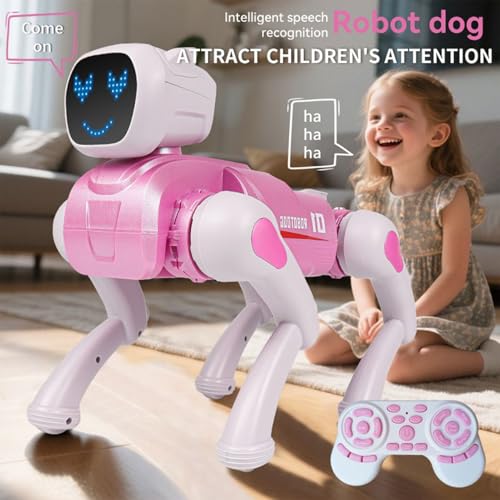 Chien robot télécommandé interactif qui marche - Jouet intelligent
